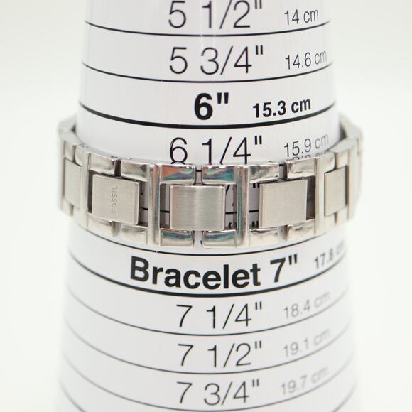 Fossil Jesse Silver Tone 34mm Gem Set Bezel Womens Watch ES2362 w New Battery - Picture 4 of 13